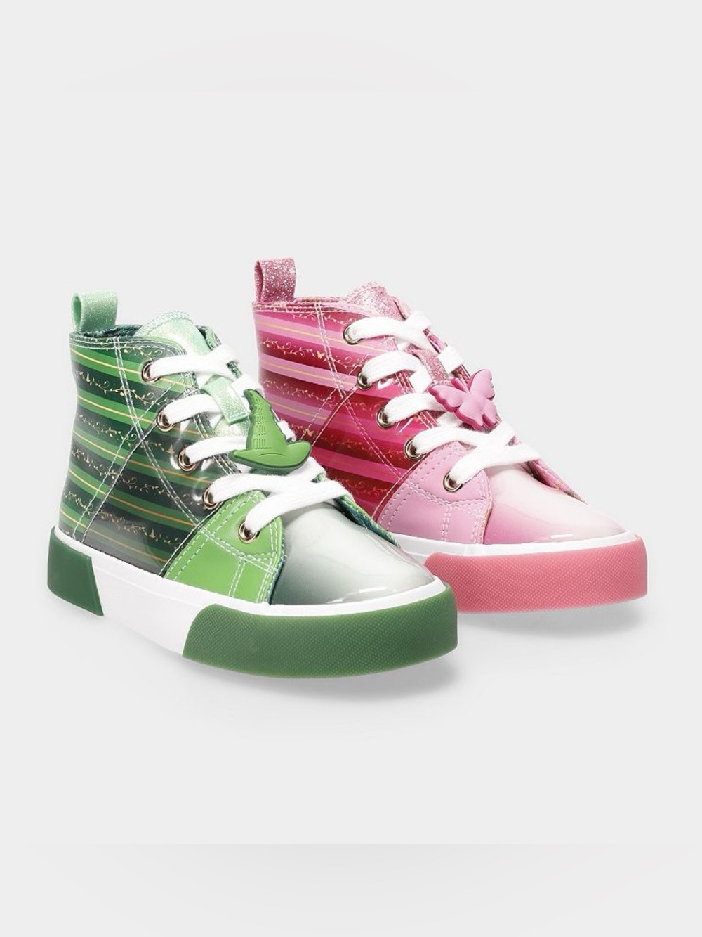 Wicked Little Kid Girls High Top Lace-Up Sneakers